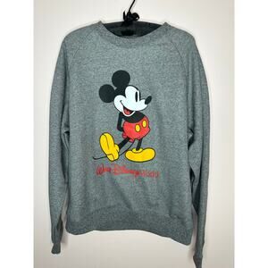 Disney Parks Walt Disney World Gray Mickey Mouse Pullover Sweatshirt